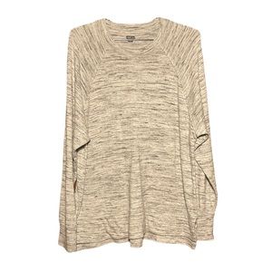 Aerie Woman's Grey Long Sleeve Crewneck Lightweight Shirt Size Small